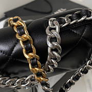 Chanel 19 Woc Wallet On Chain Black Silver 19cm - 3