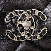 Chanel 19 Woc Wallet On Chain Black Silver 19cm - 2