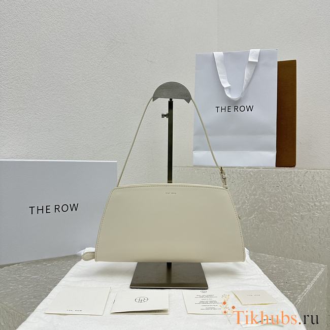 The Row Dalia Baguette in Leather White 27x24x5cm - 1