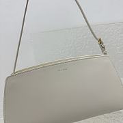 The Row Dalia Baguette in Leather White 27x24x5cm - 6