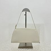 The Row Dalia Baguette in Leather White 27x24x5cm - 4