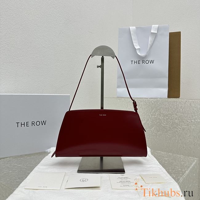The Row Dalia Baguette in Leather Red 27x24x5cm - 1