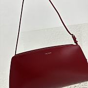The Row Dalia Baguette in Leather Red 27x24x5cm - 6