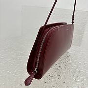 The Row Dalia Baguette in Leather Red 27x24x5cm - 5