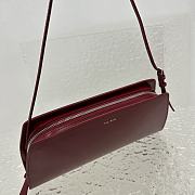 The Row Dalia Baguette in Leather Red 27x24x5cm - 3