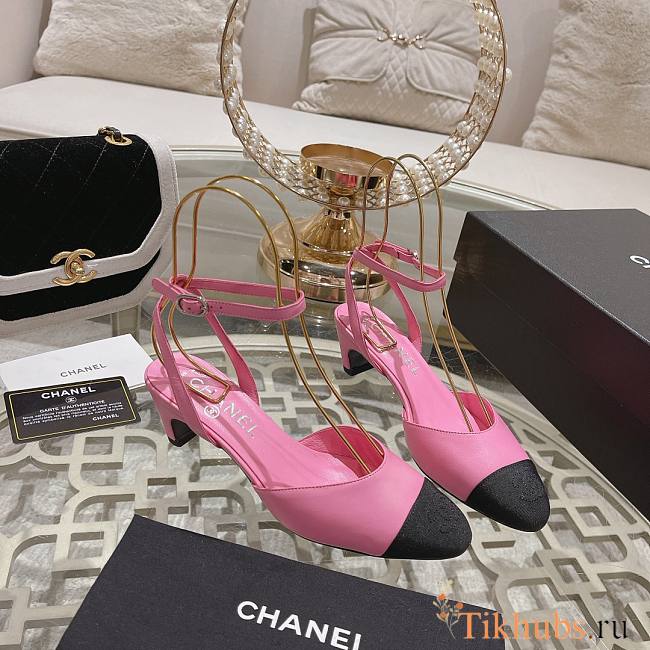 Chanel Slingback Pump Pink 5cm - 1