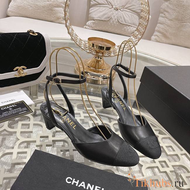 Chanel Slingback Pump Black 5cm - 1