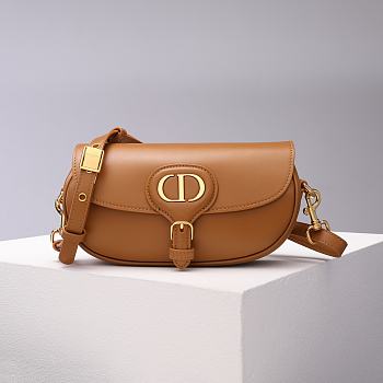 Dior Bobby East-West Tan Box Calfskin 21 x 12 x 5.1 cm