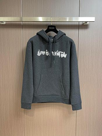 Louis Vuitton LV Grey Hoodie 