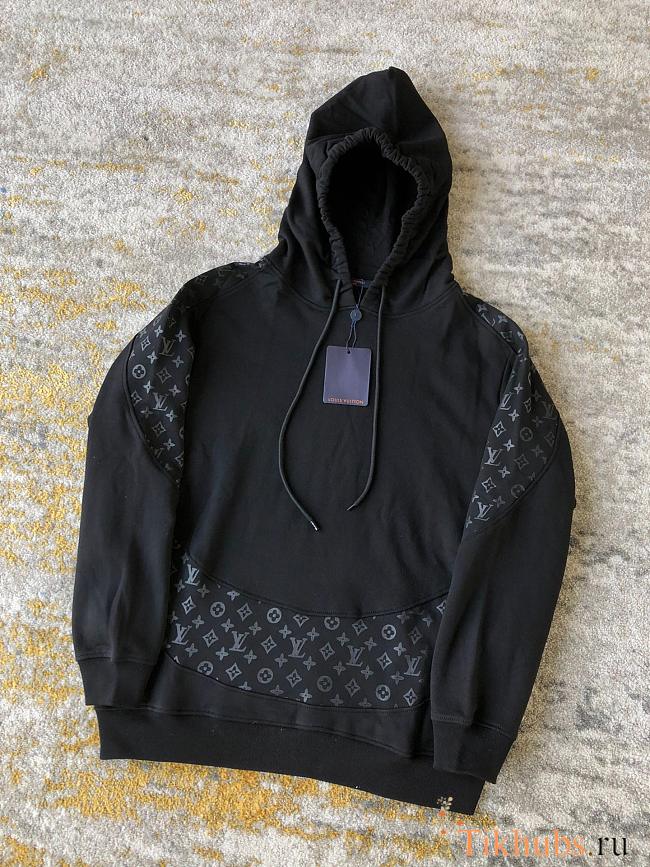 Louis Vuitton LV Circle Cut Black Hoodie  - 1