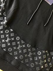 Louis Vuitton LV Circle Cut Black Hoodie  - 4