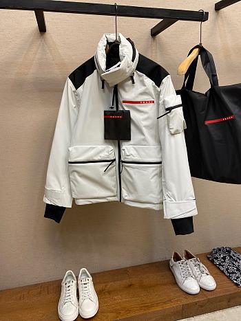 Prada Technical Fabric Ski Windbreaker White