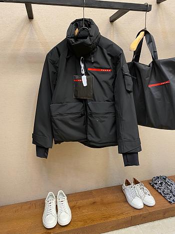 Prada Technical Fabric Ski Windbreaker Black