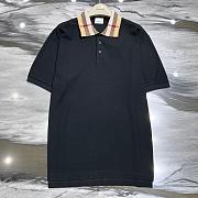 Burberry Check-Collar Polo Shirt - 4
