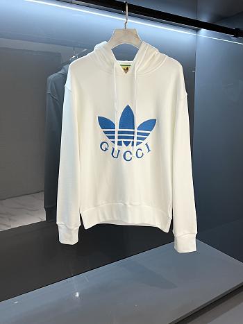 Adidas x Gucci White Hoodies 