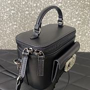 Valentino Garavani Leather Locò Vanity Case Black 16.5x10x7.5cm - 6