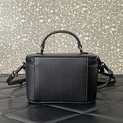 Valentino Garavani Leather Locò Vanity Case Black 16.5x10x7.5cm - 3