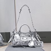 Balenciaga Neo Cagole Handbag Silver 32x21x13cm - 1