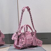 Balenciaga Neo Cagole Handbag Pink Metallic 32x21x13cm - 4