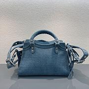 Balenciaga Neo Cagole XS Denim Blue Bag 26x11x18cm - 5