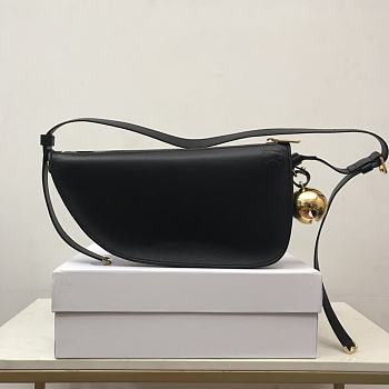 Burberry Small Shield Sling Bag Black 32 x 7 x 17 cm