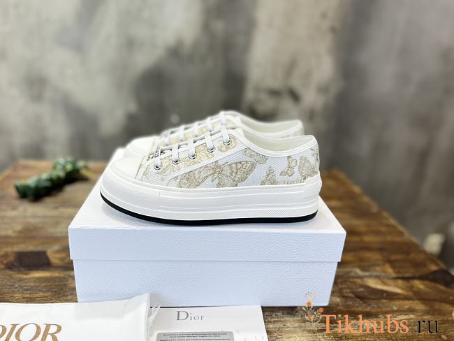 Dior Walk'n'Dior Platform Sneaker White Gold  - 1