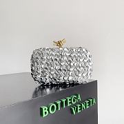 Bottega Veneta Knot Silver Bag 19x11.5x5cm - 1