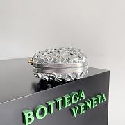 Bottega Veneta Knot Silver Bag 19x11.5x5cm - 6