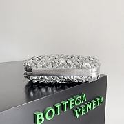 Bottega Veneta Knot Silver Bag 19x11.5x5cm - 5