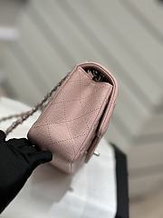 Chanel Flap Bag Caviar Light Pink Silver 20cm - 4