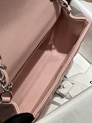 Chanel Flap Bag Caviar Light Pink Silver 20cm - 3