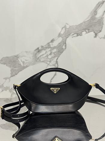 Prada Triangle-Logo Handbag Black 32x19x4.5cm