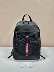 Prada Technical Fabric Backpack Black 43x30x17cm - 1