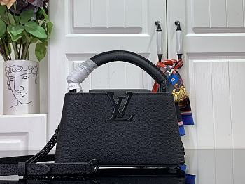 Louis Vuitton LV Capucines Mini East-West Black 22 x 12 x 8 cm