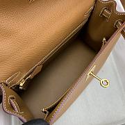 Hermes Kelly 25 Epsom Gold GHW 25cm - 4