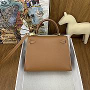 Hermes Kelly 25 Epsom Gold GHW 25cm - 3