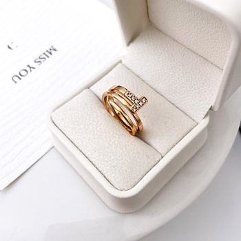 Tiffany & Co Blue Diamond Square Wrap Ring Gold 