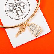 Hermes Kelly Clochette Gold Bracelet - 3