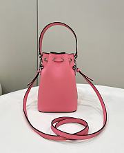 Fendi Mon Tresor Pink Leather Mini-bag 3D Roses 18x12x10cm - 2