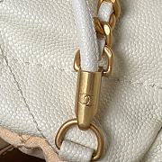 Chanel 22 Mini Handbag White Caviar Gold 20 × 19 × 6 cm - 5