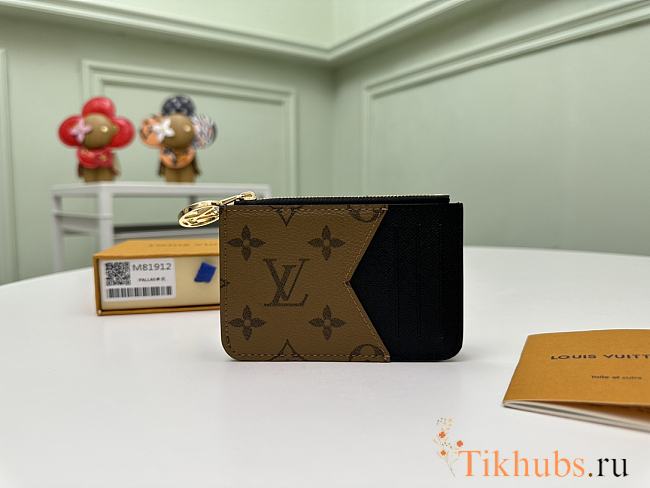 Louis Vuitton LV Romy Card Holder Black 12x8x0.8cm - 1