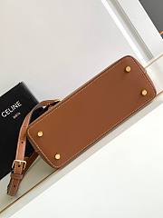 Celine Teen Conti Bag Natural Calfskin Tan 26x21x11cm - 6