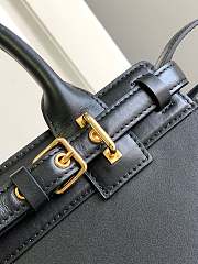 Celine Teen Conti Bag Natural Calfskin Black 26x21x11cm - 2