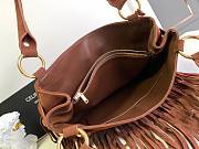 Celine Medium Annabel Bag Fringes Suede Calfskin Brown 36.5x28.5x10cm - 5