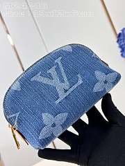 Louis Vuitton LV Pochette Cosmétique PM Blue Denim 19 x 12 x 6 cm - 5