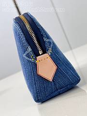 Louis Vuitton LV Pochette Cosmétique PM Blue Denim 19 x 12 x 6 cm - 3