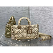 Dior Medium Lady D-joy Gold Bag 26cm - 1