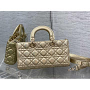 Dior Medium Lady D-joy Gold Bag 26cm - 5