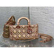 Dior Medium Lady D-joy Rose Gold Bag 26cm - 1