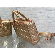 Dior Medium Lady D-joy Rose Gold Bag 26cm - 3